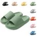 Neteson Cozyslides Original Women Housls Clouds Original Soft Slop Festival Bathroom Shoes Men Eva Summer Bathstroke Sandals Rubber Pantolettes 36/37 EU Green