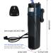 Coospider 4 in 1 Aquarium Dipping Internal U-V Filter & Pump | 5W U-V Light Sterilizer for Tanks up to 150L | Includes Replacement Pear & Filter Sponge - JUP-02 - Buy Online on GoSupps.com