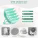 Vinabo Scalp Massage Brush - 100% Silicone Hair Washing Tool for Improved Blood Circulation & Hair Growth - Relaxing Shampoo Brush in Green - Buy Online on GoSupps.com