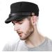 S.CHARMA Chauffeur Hat - Classic Vintage Newsboy Cap for Men and Women - Black, One Size - Buy Online on GoSupps.com