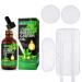 5 In 1 reusable castor oil compress including organic castor oil + kit of breast protection + with adjustable elastic belts for liver detoxification muscle pain (white - 60 ml)