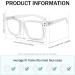 Eyekepper Transition Photochromic Reading Glasses - Oversized Large Frame +1.5 Clear for Comfortable Vision | International Shipping Available - Buy Online on GoSupps.com