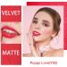 Oulac Soft Matte Lipstick - Coral Red Lipstick & Blush Duo | Cream to Powder Texture | Enriched with Rose Oil | Vegan & Cruelty-Free | Puppy Love (Y02) - Buy Online on GoSupps.com