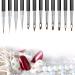 Nail Art Brush Set - 12 Flat Brushes for Professional Designs | International Shipping - Buy Online on GoSupps.com