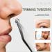 UNbit Nose Hair Trimmer Universal Nose Hair Trimming Tweezers Stainless Steel Round Tip Eyebrow Clippers Hair Removal Grooming Scissor Unisex Tweezers Trimmer - Buy Online on GoSupps.com