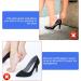 Soft Sponge Adjustable Shoe Filler Big Toe Plug Foot Brace Pads - 4 Pairs Skin & Black Inserts for High Heels - Relieve Foot Pain & Make Shoes Fit Better - Unisex Design - Buy Online on GoSupps.com