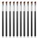WLLHYF 10 PCS Angled Eyeliner Eye Shadow Eyebrow Brush Set Flat Fine Angle Soft Synthetic Bristles Fibers Detail Makeup Brush Tool for Women Girls Make up Beauty Accessories