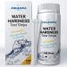 Aqualuna Water Hardness Test Kit - Fast and Accurate Testing for Dishwasher Drinking Water Pool and Aquarium - 100 Strips Hard Water Test Kit at 0-425ppm - Maintain Water Quality