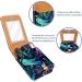 Mini Leather Lipstick Case with Mirror - Underwater Whale Pattern Organizer for Lip Gloss & Lipstick - Buy Online on GoSupps.com