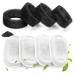 4 Pack / 8 Pack /12 Pack /16 Pack Cat Water Fountain Filters for Stainless Steel 67oz/2L Adjustable Water Flow Pet Fountain, Pet Replacement Filters with 4 Pack / 8 Pack /12 Pack Sponges 4 Filters& 4 Sponges
