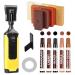 Floor Repair Kit Laminate Hardwood Vinyl Floor Repair Kit with Heat Pen DIY Manual Floor Furniture Touch Up Marker Wood Floor Wax Cover Lvp Scratches Cracks Holes for Cabinet Table Door Multicolor