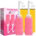 2PCS Peri Bidet Bottle for Soothing Postpartum Care -Baby Travel Bathing kit-Post Partum 450ml 12oz Portable Perineal Bottle with Waterproof Travel Bag