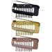 4 Pack Hair Extension Clamps - Metal Wigs Clinging Snaps 10 Teeth Comb Brackets for Women's Hair Extensions in 3 Colors - Buy Online on GoSupps.com