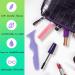 SHANPIN 5 in 1 Silicone Makeup Tool Set - Mascara Shield, Winged Liner Stencils, Eyeshadow Brush, Eyebrow Kit - Waterproof and Reusable (Purple) - Buy Online on GoSupps.com