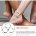 COHEALI 3Pcs Hematite Beaded Bracelets for Women - Colorful, Elastic, Slim Foot Pearl & Crystal Bracelet Set - Buy Online on GoSupps.com