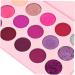 Mikinona 15 Colorful Eyeshadow Glitter Eyeshadow Woman Eyeshadow Compact Makeup Palette Purple - Buy Online on GoSupps.com