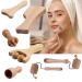 7PCS Wood Facial Therapy Kit/Maderoterapia Kit  Wooden Face Massage Tool Set  Roller Massagers  Face Sculpting Tools  Lymphatic Drainage Tools  Anti-Cellulite Tools  Wrinkle Relief (Natural)