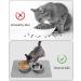 Waterproof Non-Slip Silicone Feeding Mat Set for Dogs & Cats - 55x38cm Black & Gray - Anti-Slip Pet Bowl Pad - Buy Online on GoSupps.com