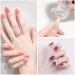 2-Piece Clear Silicone Nail Stamper Set with Scraper - Transparent Jelly Nails Art Template Tools for DIY Nail Designs - Buy Online on GoSupps.com