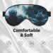 SSIMOO Within The Tides Print Ultra-Soft Light-Blocking Eye Mask - Optimal Comfort for Restful Sleep Black | International Shipping Available - Buy Online on GoSupps.com