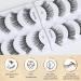 Dyafin 3D Eyelash Set - 8 Pairs of Natural Reusable Handmade Fake Lashes | Lightweight & Comfortable - Buy Online on GoSupps.com