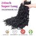 6 Packs Butterfly Locs Crochet Hair 24 inch - Soft Goddess Faux Locs | 12 Strands/Pack for Stunning Crochet Braids 1B - Buy Online on GoSupps.com