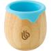 Bamboo Baby and Toddler Sippy Cup - 150ml Eco-Friendly Dinky Cup with Cute Silicone Drip Rim for Teeth and Gum Protection - Ideal Toddler Transition Cup (Blue)
