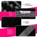 CASA COPENHAGEN Solitaire 600 GSM 6-Piece Towel Set - Black + White | Super Soft Egyptian Cotton Towels for Bathroom, Kitchen & Shower - Buy Online on GoSupps.com