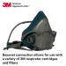 3M Rugged Comfort Half Facepiece Reusable Respirator 6502/49489 - Medium, with Cool Flow Valve for Welding, Sanding, Cleaning, Grinding, and Machine Operations - Buy Online on GoSupps.com