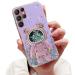 Tivenfezk Nadoli for Samsung Galaxy S21 Ultra Treisand B r Astronaut Hidden Stand Shell cartoon glitter astronaut stand soft silicone bling cell phone case transparent protective cover samsung galaxy s21 ultra purple