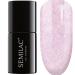 Semilac Extend Base 5-in-1 UV-Gel nail polish structure extension lower coat color and cover lacquer in 1 extension up to 1 cm for manicure or pedicure durable 806 glitter delicate pink 7 ml pink pink