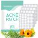 Mandabloom Acne Pimple Patches (120 Pack) Hydrocolloid Acne Patches with Tea Tree Oil & Salicylic Acid Pimple Patches for Face Zits Breakouts Patch Hydrocolloid Acne Dots for Zits Blemishes Patches