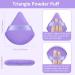 Start Makers 4PCs Velvet Triangle Powder Puffs - Soft & Reusable Makeup Sponge Puffs for Powder Foundation (Purple) - Buy Online on GoSupps.com