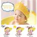 Kids Shower Cap - Adjustable Crown Shampoo Shield for Baby Bathing - Yellow - Buy Online on GoSupps.com
