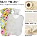 Hot Water Bottle 2L with Lid | Sunflower Daisy Design | Pain Relief & Winter Hand Feet Warmer International Shipping Available - Buy Online on GoSupps.com