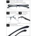Vevesmundo Men's Sporty Rectangular Reading Glasses Set - Blue Light Filter +1.0 to +4.0 | 3 Pieces - Buy Online on GoSupps.com
