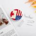 Shop Cute American & Canada Flag Contact Lens Case - Portable Round Storage Kit with Mirror for Travel & Daily Use - Buy Online on GoSupps.com