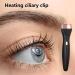 Heated Eyelash Curler USB Rechargeable Safe Eyelash Curler Long Lasting Electric Heated Lash Curler Soft Silicone Pad Heated Eyelash Curler for Quick Natural Curling Black - Buy Online on GoSupps.com