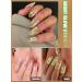 Kalolary 20PCS Luminous Glitter Gel Nail Polish Strips - Glow in the Dark Adhesive Full Wrap Sticker Set with Nail File - Waterproof Pink Gel Nail Wrap Stickers - Buy Online on GoSupps.com