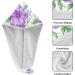 Purple Flowers & Green Leaves Hair Towel 2 Pack | Super Absorbent Quick Dry Turbans for Women & Girls - Buy Online on GoSupps.com