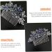 DOITOOL Wedding Tiara Dark Blue Hair Comb Headdresses for Women Bridal Glitter Barrette Girl Hair Clips Hair Combs for Women Accessories Flower Rhinestone Bride Wig European and American - Buy Online on GoSupps.com