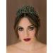 SweetV Vintage Crystal Leaf Metal Tiara - Gothic Queen Crown for Birthday, Prom, Pageant - Green Eden Headpiece - Buy Online on GoSupps.com
