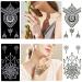 Arabian 191Pcs Temporary Tattoo Kit with Glitter - 20 Sheets Henna Stencils for Face and Body Paint - Buy Online on GoSupps.com