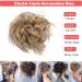 Sandy Blonde to Bleach Blonde Tousled Hair Extensions Scrunchie - Instant Ponytail Wig for Tousled Updo Hairstyle - Buy Online on GoSupps.com