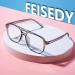 Feizedy Retro 70s 80s Blue Light Filter Glasses for Women & Men - PC Gaming & Computer Glasses B2866 Gray 54mm - Blue Light Blocking - Buy Online on GoSupps.com