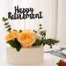 Glitter Happy Retirement Cake Topper Retirement Cake Decoration Retired Cupcake Toppers for Retirement Party Cake Decoration Supplies Men Women Y7TXCP (black) - Buy Online on GoSupps.com