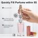 Gemice Perfume Travel Refillable Atomizer Luxury Glitter Bling Bottom Filling Perfumes Bottle Mini Fragrances Dispenser Portable Cologne Sprayer Pocket Size 5ml for Plane Trip Gift Sparkling Pink - Buy Online on GoSupps.com