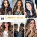 Affordable Ombre Blond Clip-In Hair Extensions | 50cm Double Weft Synthetic Hair for Women - 4-Pcs Full Head - Buy Online on GoSupps.com
