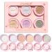 Folk Rose VolksRose Cream Eyeshadow High Pigment Velvety soft formula longlasting and creasefree buildable color easy to apply with fingers perfect for professional makeup 6 shades C1