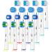 Replacement Heads Compatible with Braun Oral b Electric Toothbrush Brush Heads for Pro Smart Genius 16 Pack White